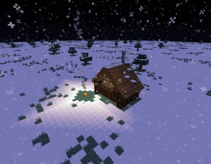 Baixar Snowy Log Cabin para Minecraft 1.14.1
