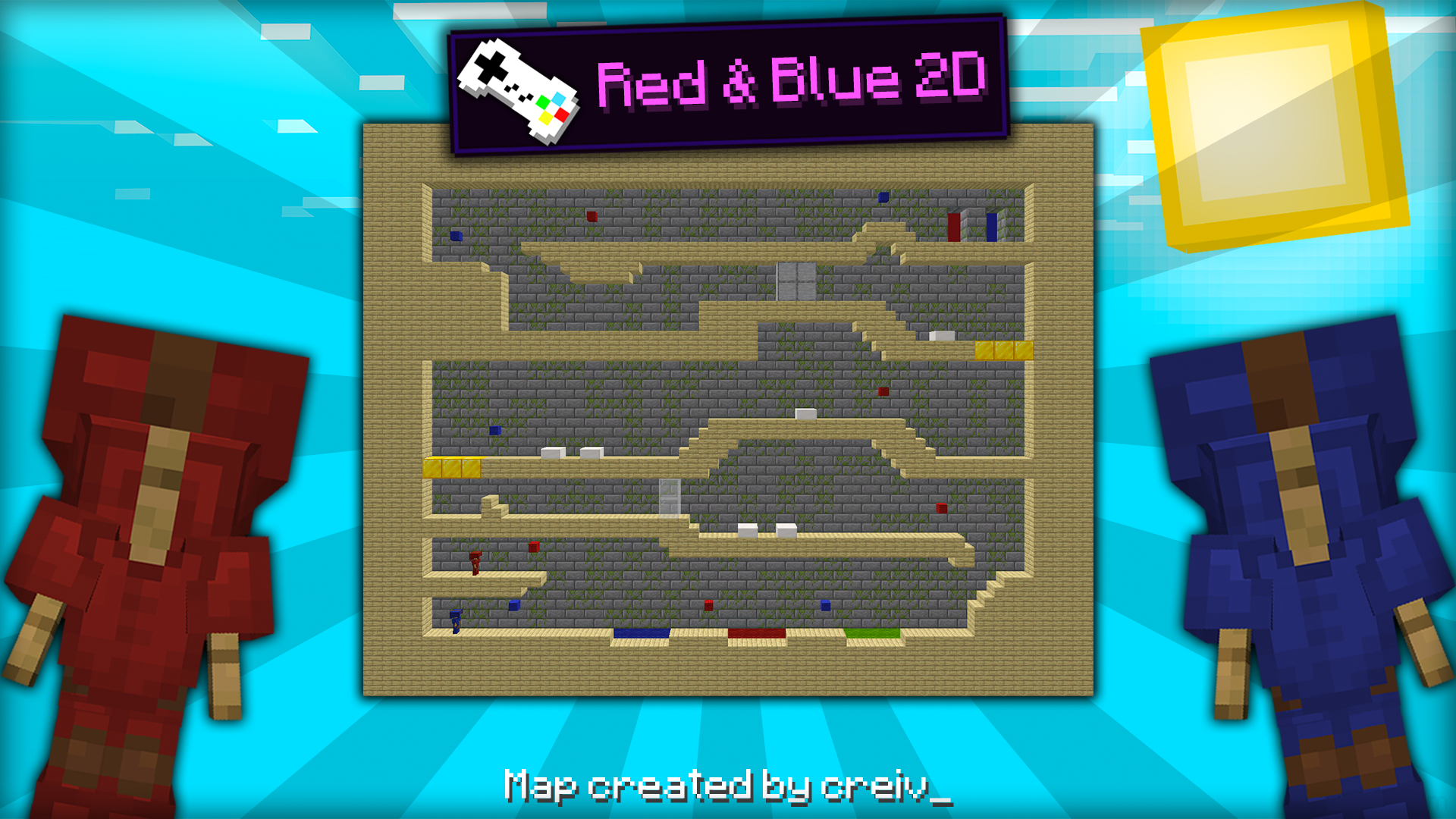 Baixar Red & Blue 2D 1.0 para Minecraft 1.19.2