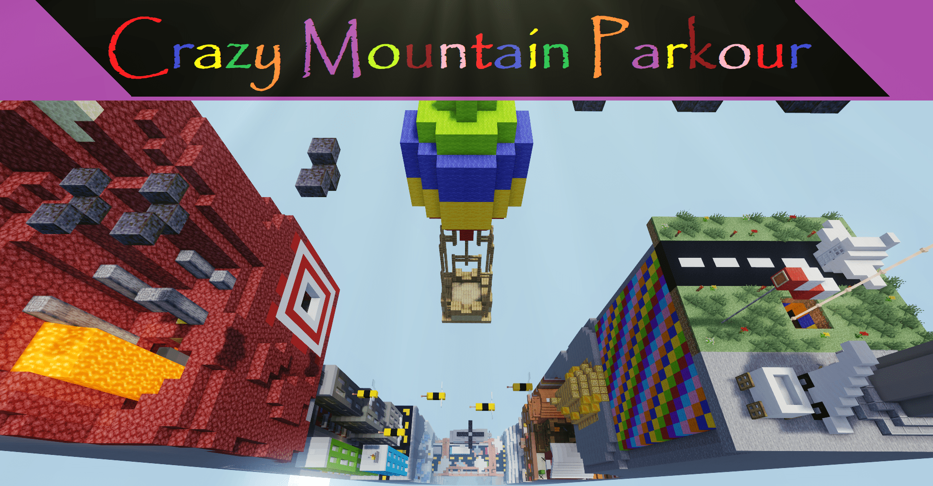 Baixar Crazy Mountain Parkour 1.0 para Minecraft 1.18.2