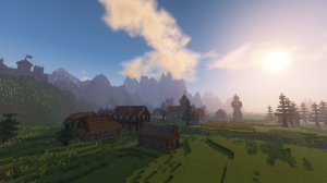 Baixar Medieval Village with Castle para Minecraft 1.12.2
