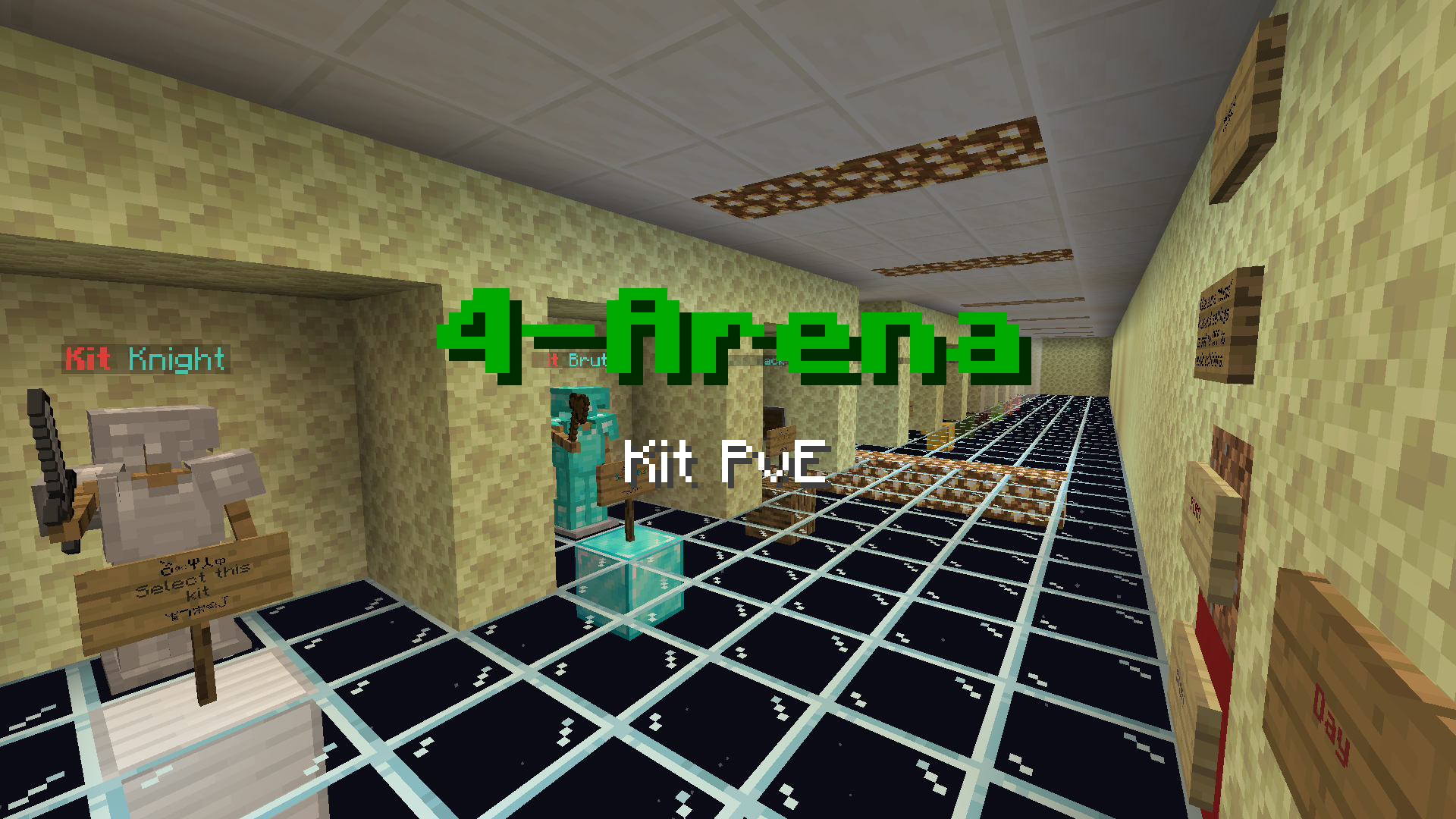 Baixar 4-Arena Kit PvE para Minecraft 1.14.3