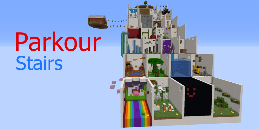 Baixar Parkour Stairs para Minecraft 1.16.5