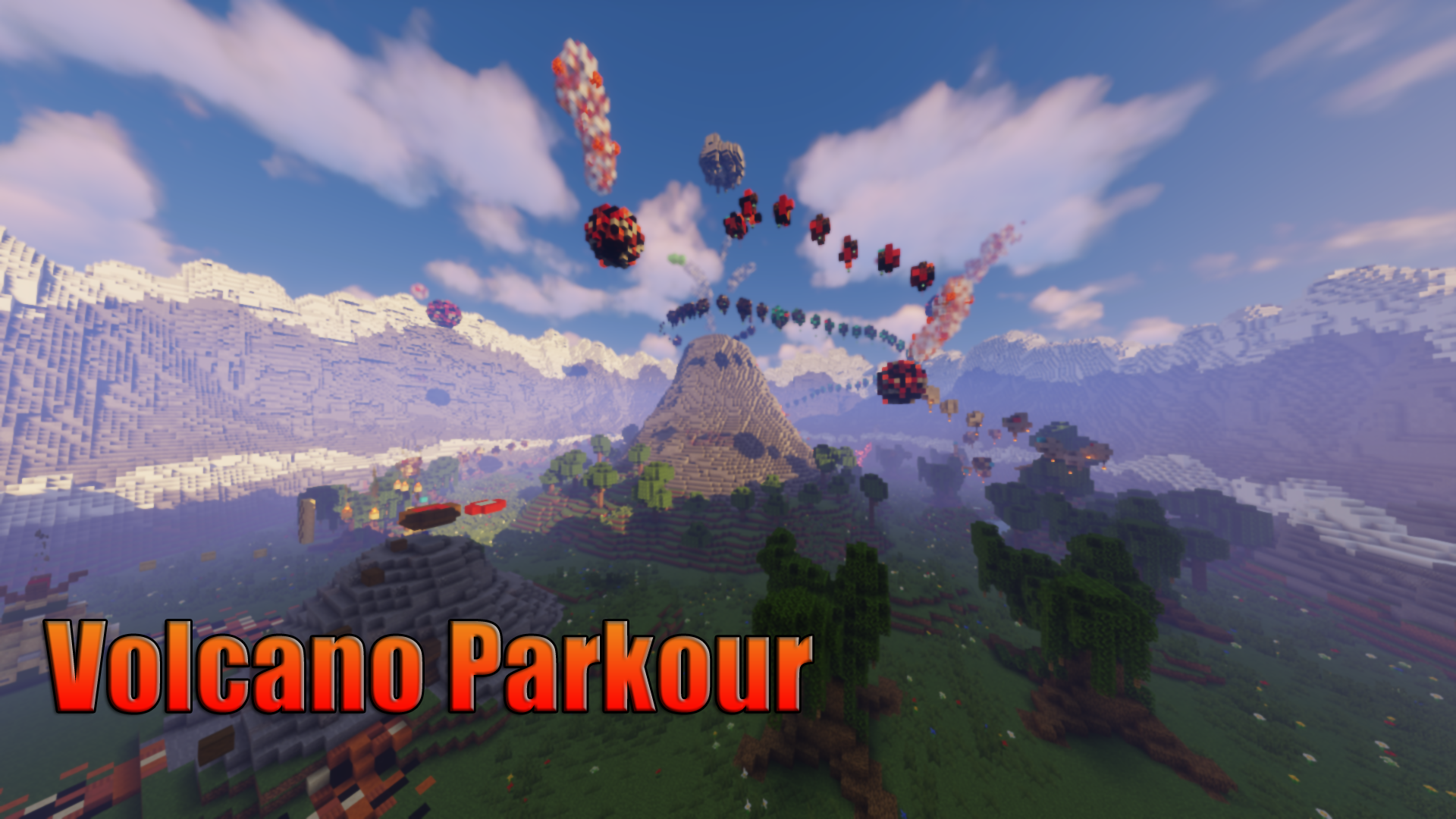 Baixar The Volcano Parkour para Minecraft 1.16.5