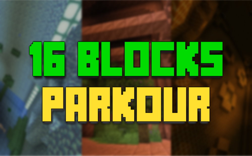 Baixar 16 BLOCKS PARKOUR para Minecraft 1.17.1