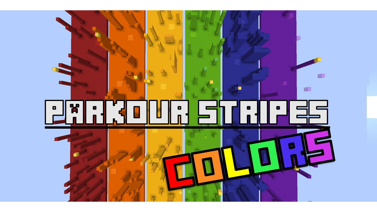 Baixar Parkour Stripes Colors 1.0 para Minecraft 1.18.2