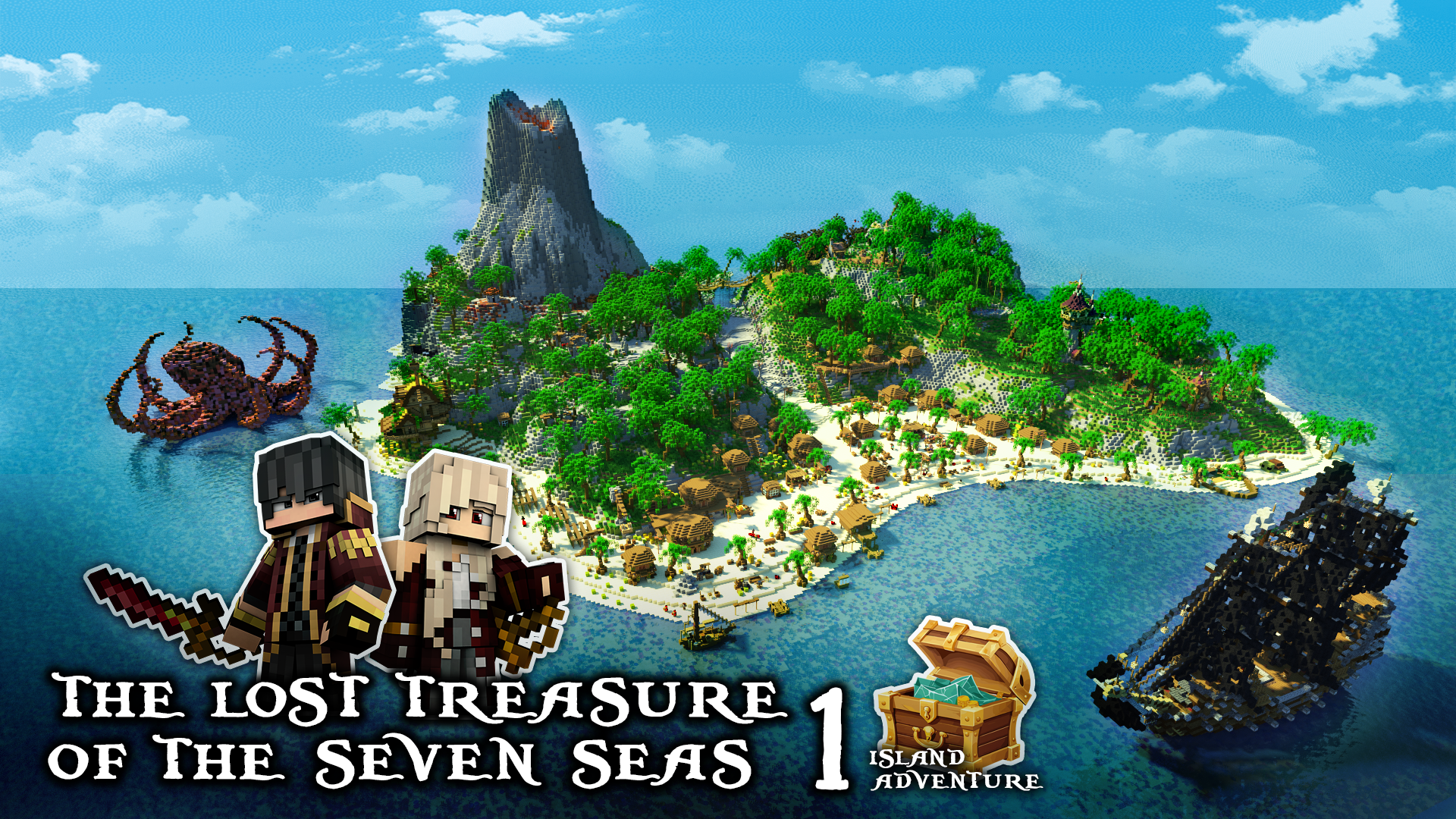 Baixar The Lost Treasure of the Seven Seas 1.0 para Minecraft 1.19.1